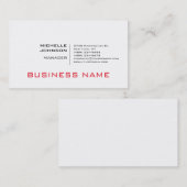 Professioneel, modern en minimalistisch visitekaartje (Voorkant / Achterkant)