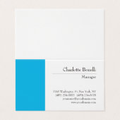 Professioneel, modern en minimalistisch visitekaartjes (Buitenkant ongevouwen)