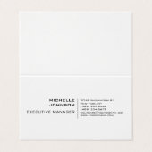 Professioneel, modern en minimalistisch visitekaartjes (Buitenkant ongevouwen)