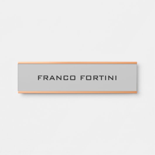 Professioneel, modern en minimalistisch vlak licht deurbordje (Voorkant)