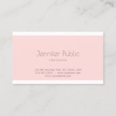 Professioneel, modern en schoon papier visitekaartje (Achterkant)