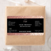 Professioneel, modern glitter-etiket etiket (Insitu)