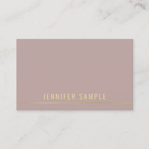 Professioneel Modern Gouden Naam Template Elegant Visitekaartje