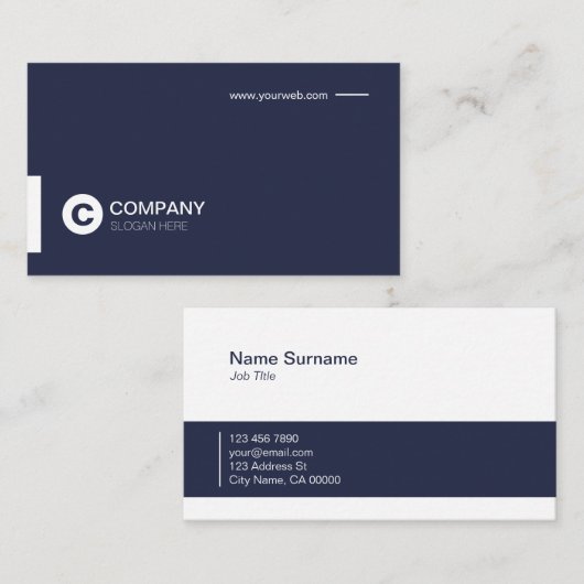 Professioneel modern grafisch Visitekaartje (Voorkant / Achterkant)