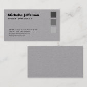 Professioneel, modern, grijs, minimalistisch visitekaartje (Voorkant / Achterkant)