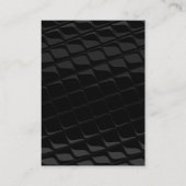 Professioneel modern grijs zwart monogram visitekaartje (Achterkant)
