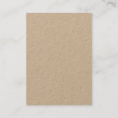 Professioneel Modern Kraftpapier-Document Wit Rood Visitekaartje (Achterkant)