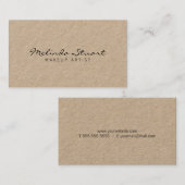 Professioneel modern kraftpapier visitekaartje (Voorkant / Achterkant)