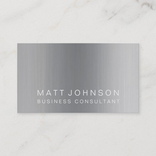 Professioneel modern metaal Visitekaartje (Voorkant)