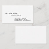 Professioneel, modern, minimalistisch design elega visitekaartje (Voorkant / Achterkant)