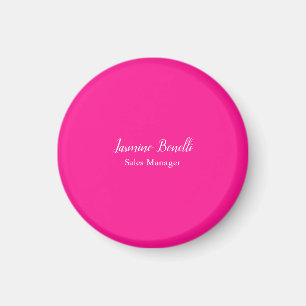 Professioneel Modern Minimalistisch Diep Roze Magneet