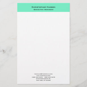 Professioneel Modern Minimalistisch Eenvoudig Briefpapier