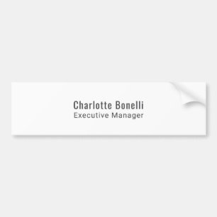 Professioneel Modern Minimalistisch Eenvoudig Bumpersticker