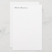 Professioneel Modern Minimalistisch Eenvoudig Kall Briefpapier (Voorkant / Achterkant)