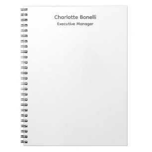 Professioneel Modern Minimalistisch Eenvoudig Notitieboek