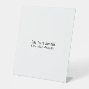 Professioneel Modern Minimalistisch Eenvoudig Reclamebord Met Voetstuk