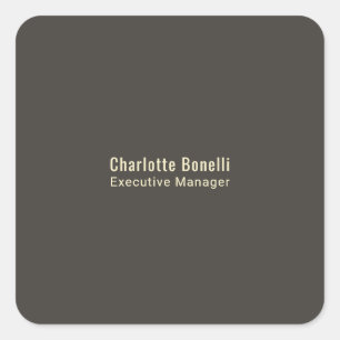 Professioneel Modern Minimalistisch Eenvoudig Vierkante Sticker