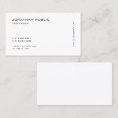 Professioneel, modern, minimalistisch, eenvoudig visitekaartje (Voorkant / Achterkant)
