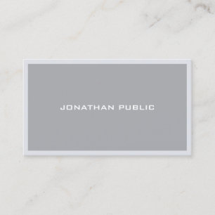 Professioneel Modern Minimalistisch Elegant Grijs Visitekaartje