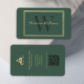 Professioneel modern minimalistisch elegant monogr visitekaartje