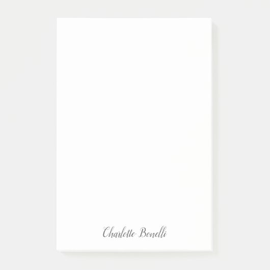 Professioneel, modern, minimalistisch handschrift post-it® notes (Voorkant)