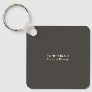 Professioneel Modern Minimalistisch Rond Hoekontwe Sleutelhanger