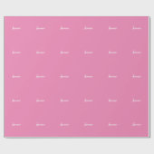 Professioneel modern minimalistisch roze cadeaupapier (Vlak)
