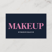 Professioneel, modern monogram blauw en wit visitekaartje (Voorkant)