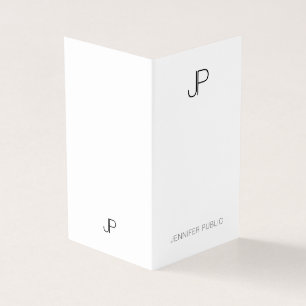 Professioneel Modern Monogram Elegant Minimalist Visitekaartjes