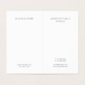 Professioneel Modern Monogram Elegant Minimalist Visitekaartjes (Binnenkant ongevouwen)