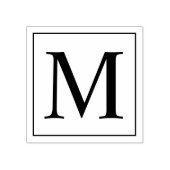 Professioneel modern Monogram Rubberstempel (Afrduk)