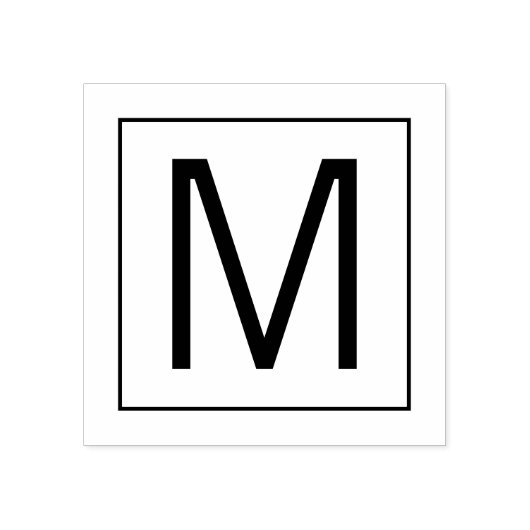 Professioneel modern Monogram Rubberstempel (Afrduk)