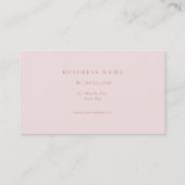 Professioneel, modern monogram zwart-wit visitekaartje (Achterkant)