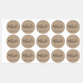 Professioneel modern script labels (Vel)