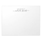 Professioneel modern script notitieblok (Voorkant)