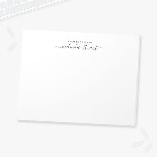 Professioneel modern script notitieblok