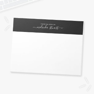 Professioneel modern script notitieblok