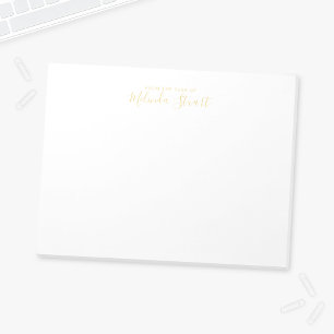 Professioneel modern script notitieblok