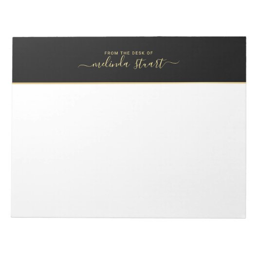 Professioneel modern script notitieblok (Voorkant)