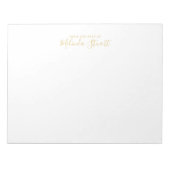 Professioneel modern script notitieblok (Voorkant)