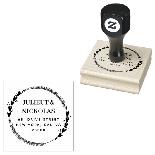 Professioneel modern script 	rubberstempel (Gestempeld)