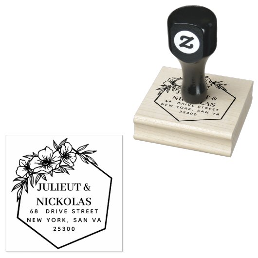 Professioneel modern script 	rubberstempel (Gestempeld)