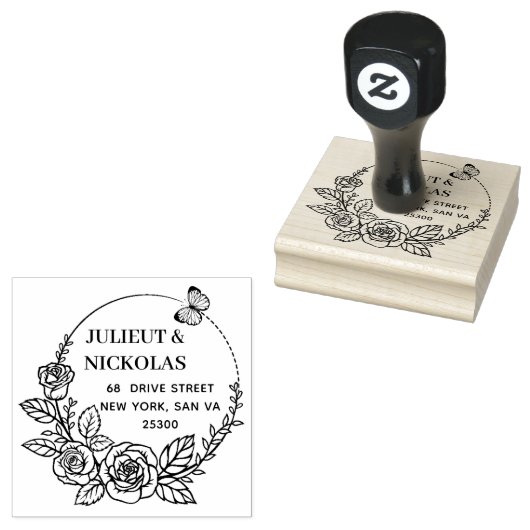 Professioneel modern script 	rubberstempel (Gestempeld)
