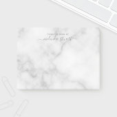Professioneel modern script — witte marmer post-it® notes