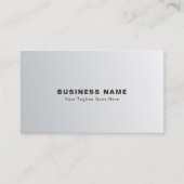 Professioneel Modern Stijlvol Zilvergrijs Corporat Visitekaartje (Voorkant)