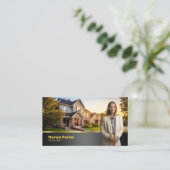 Professioneel Modern Vastgoedmakelaar Foto Logo & Visitekaartje (Staand voorkant)