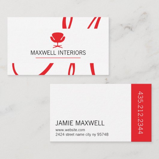 Professioneel modern Visitekaartje (Voorkant / Achterkant)