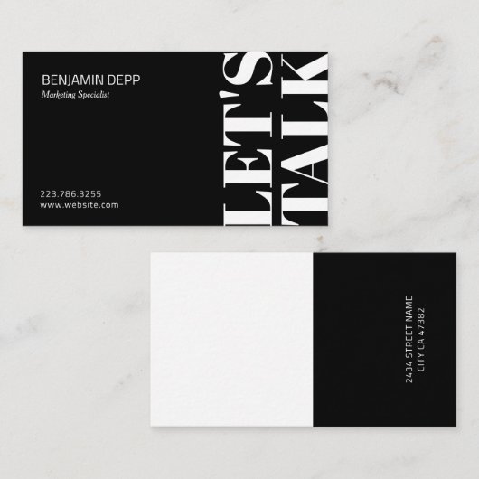 Professioneel modern Visitekaartje (Voorkant / Achterkant)