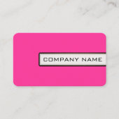 Professioneel, modern, warm roze minimalistisch visitekaartje (Voorkant)