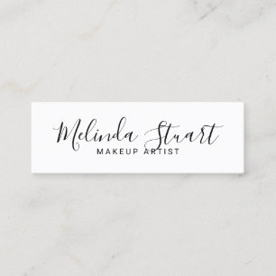 Professioneel, modern, zwart en wit mini visitekaartje